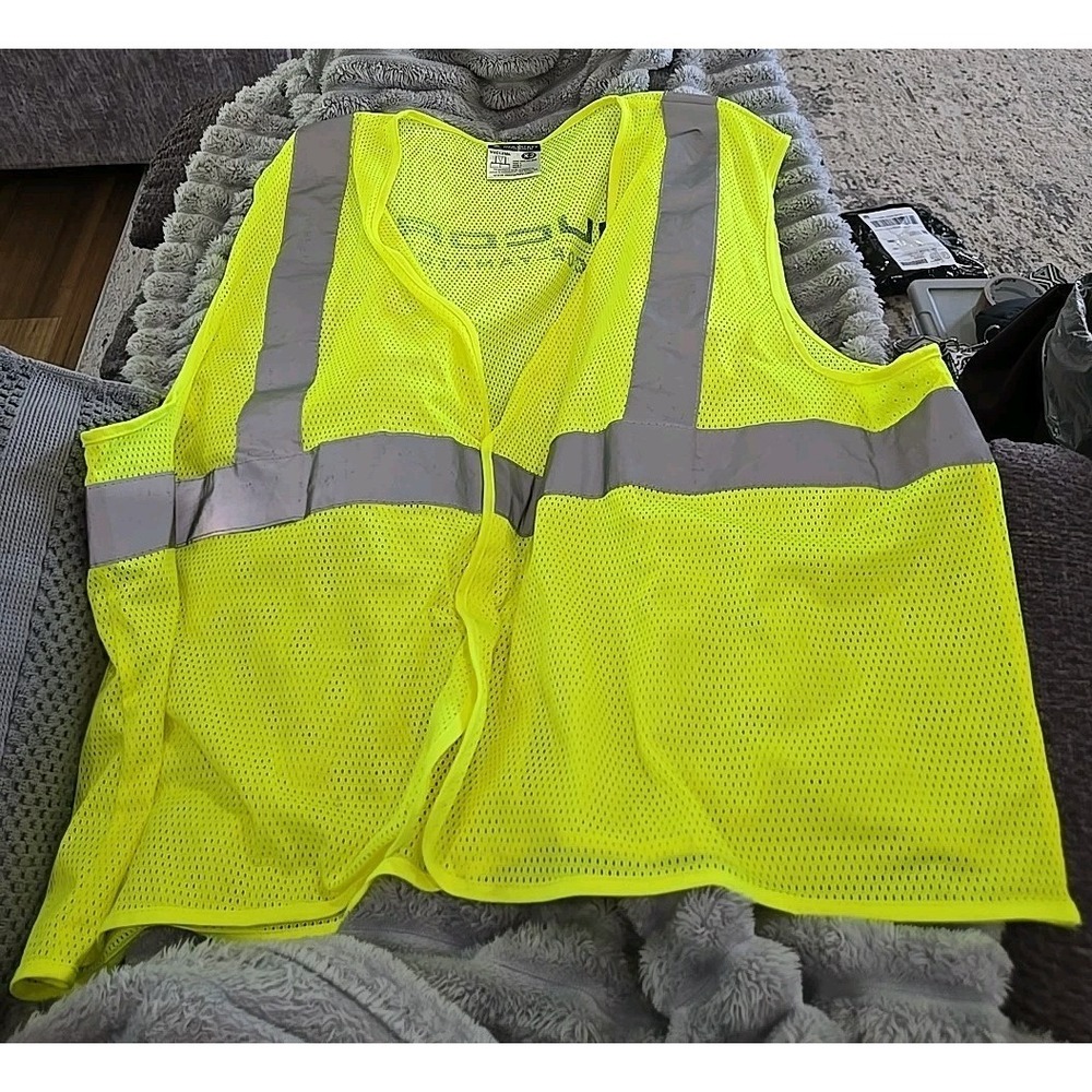 MCR Safety V2CL2ML Safety Vest X2 Hi-Visibility Yellow‎ 100% Polyester